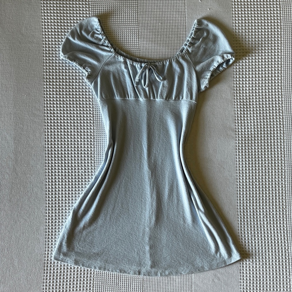Abound - Short Sleeve Blue Mini Dress - Small